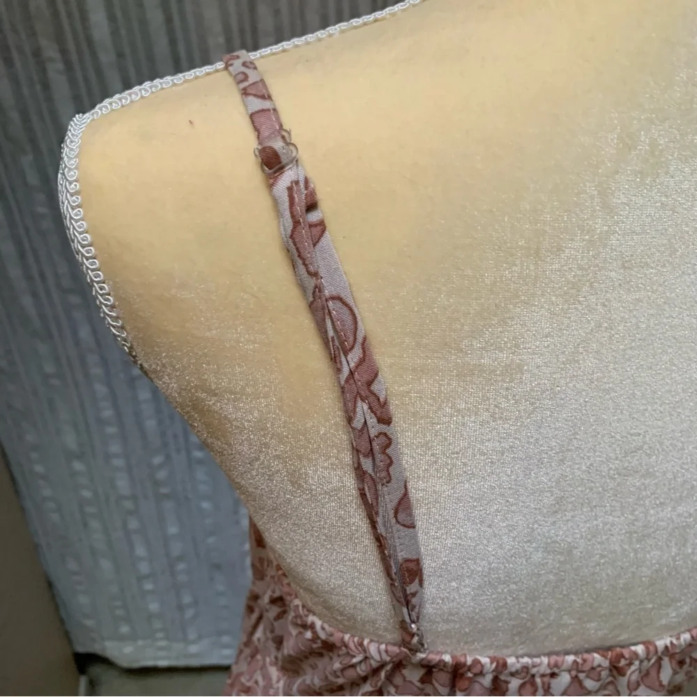 Mauve bohemian sundress mid length - Picture 7 of 11